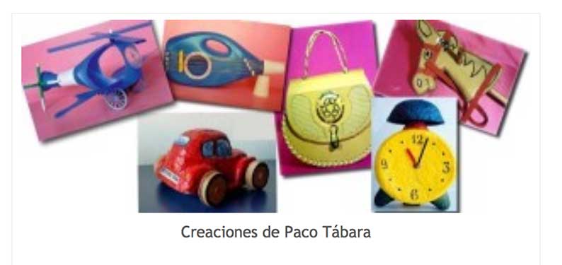 Paco Tábara o reciclar y jugar | fotos de algunos trabajos de Paco Tábara